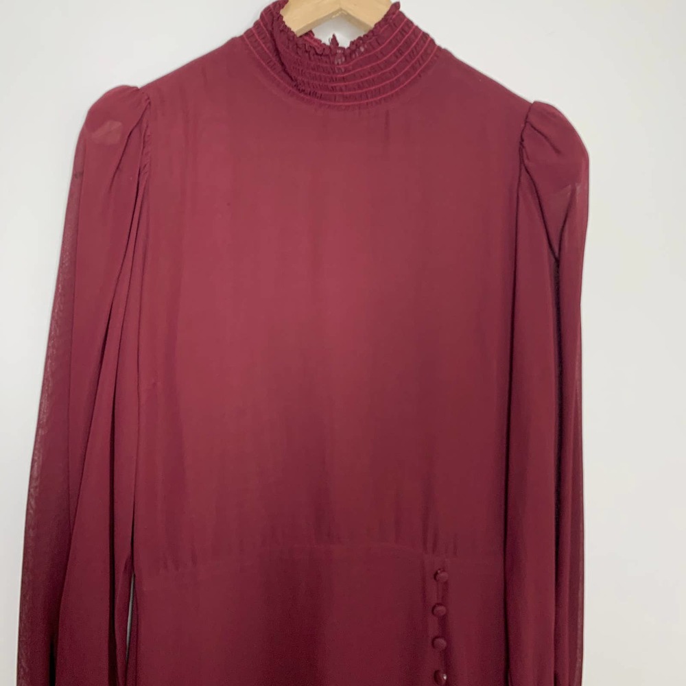 Reformation Burgundy Midi Dress - Picture 4 of 16
